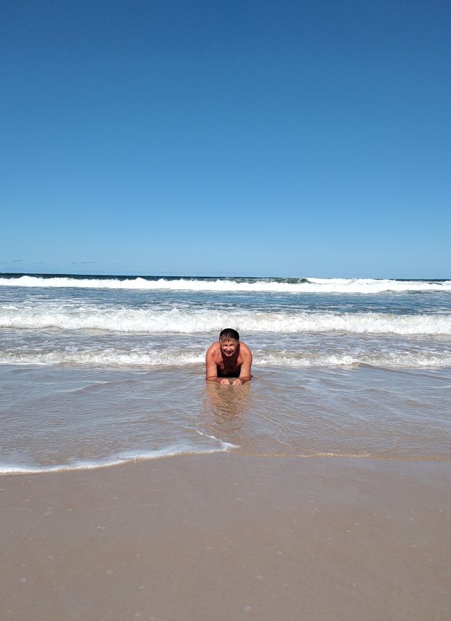 Brasilien, Am Strand mit Freunden