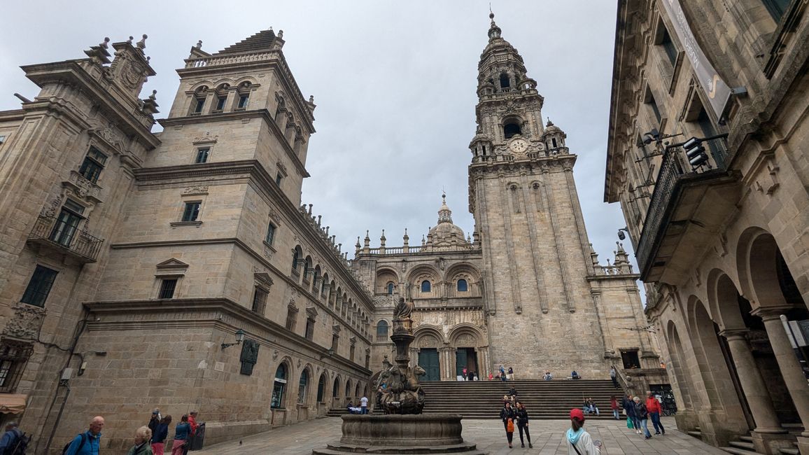 Thirteenth stage on the Camino Portugues from Padron to Santiago de Compostela