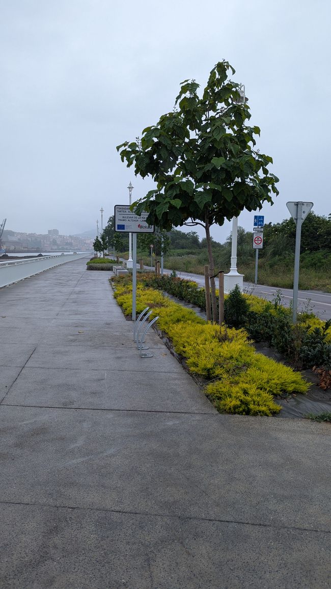 1. Etappe von Bilbao bis Getxo auf dem Camino del Norte