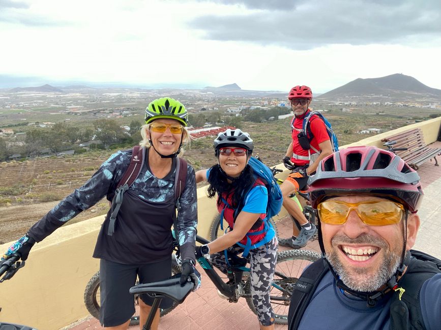 No more wind - no problem - biking with friends