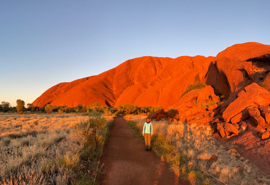 Sunset at the Foot of Uluru