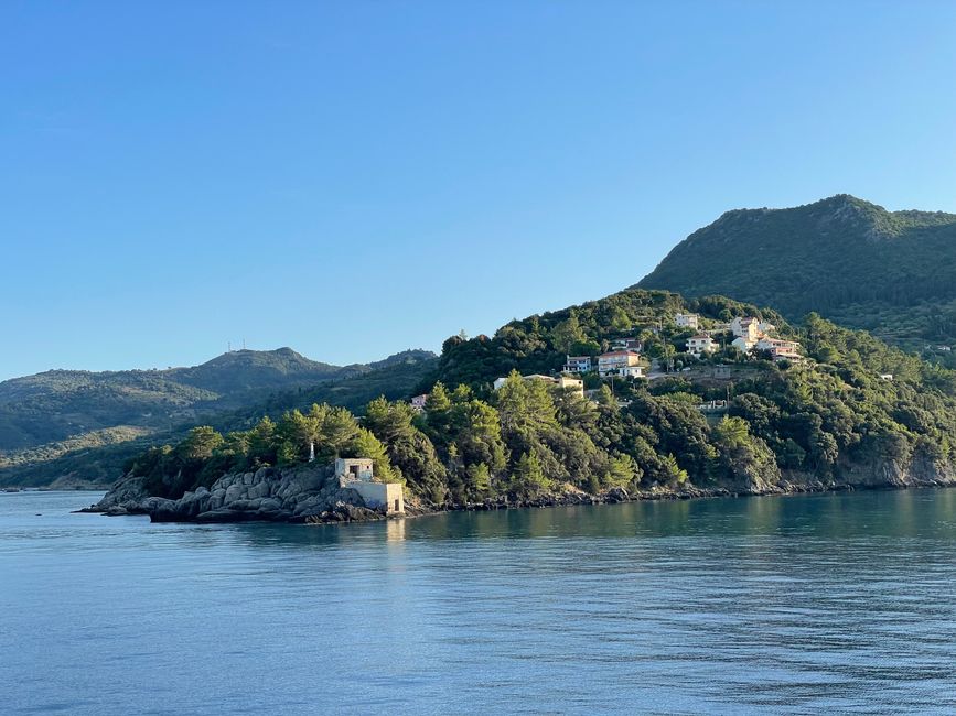 Erster Böick auf Poros