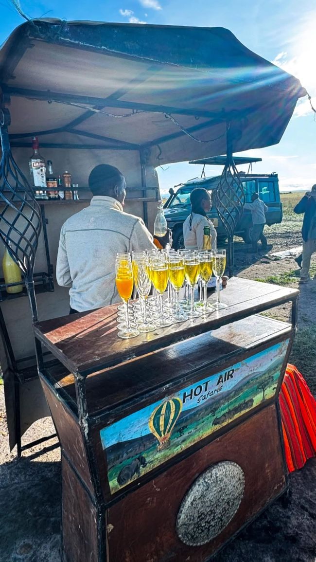 Luftballong över Masai Mara