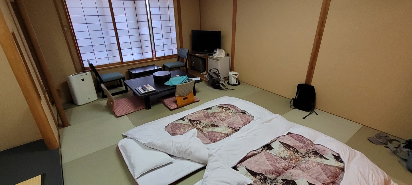Die Zimmer im Ryokan