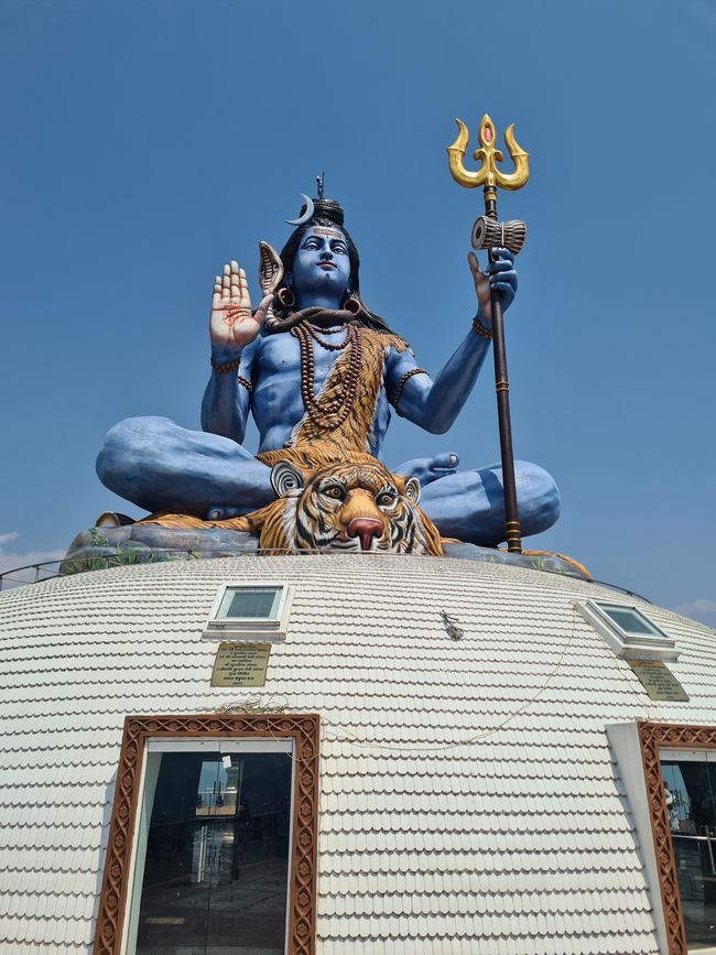 The large Shiva statue.