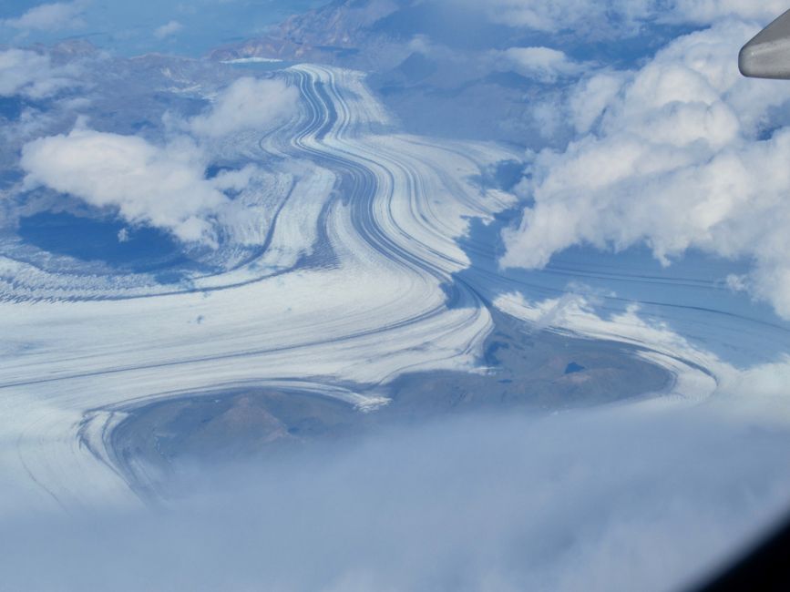 Desde el avión ..