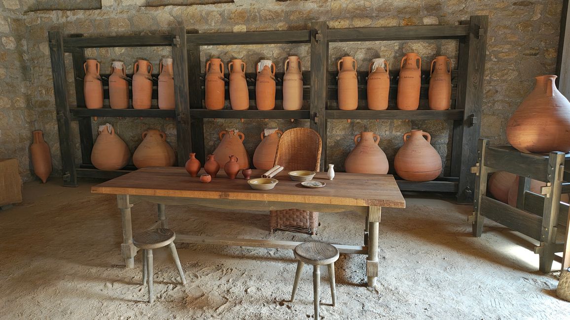 Anfore del commerciante di olio d'oliva