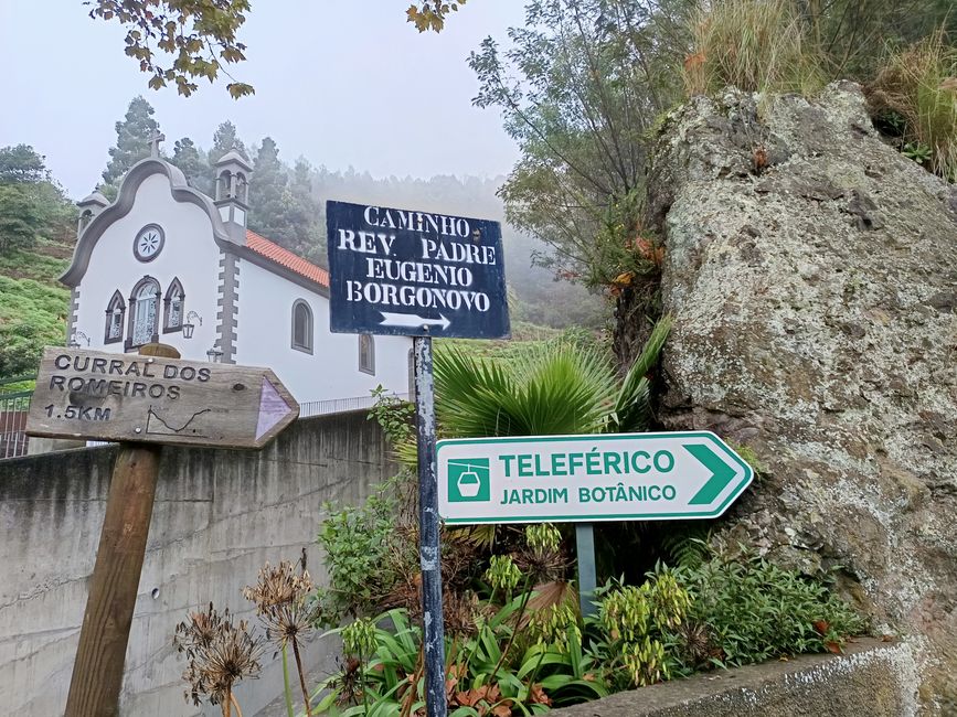 Hinweise auf dem Monte zur Seilbahn 