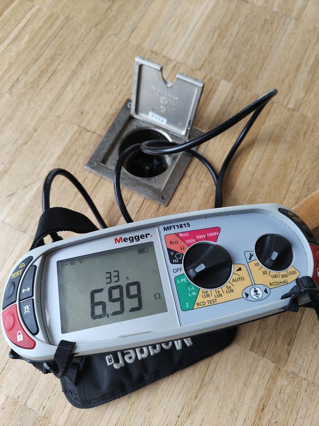 Bodendose Schutzleiterunterbruch