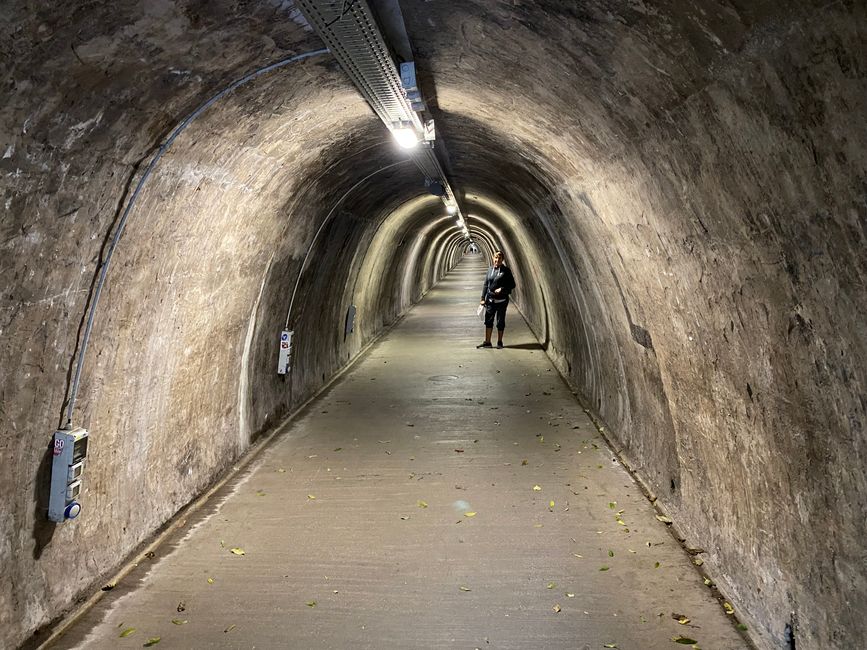 The Gric Tunnel, a kind of bunker from World War II 