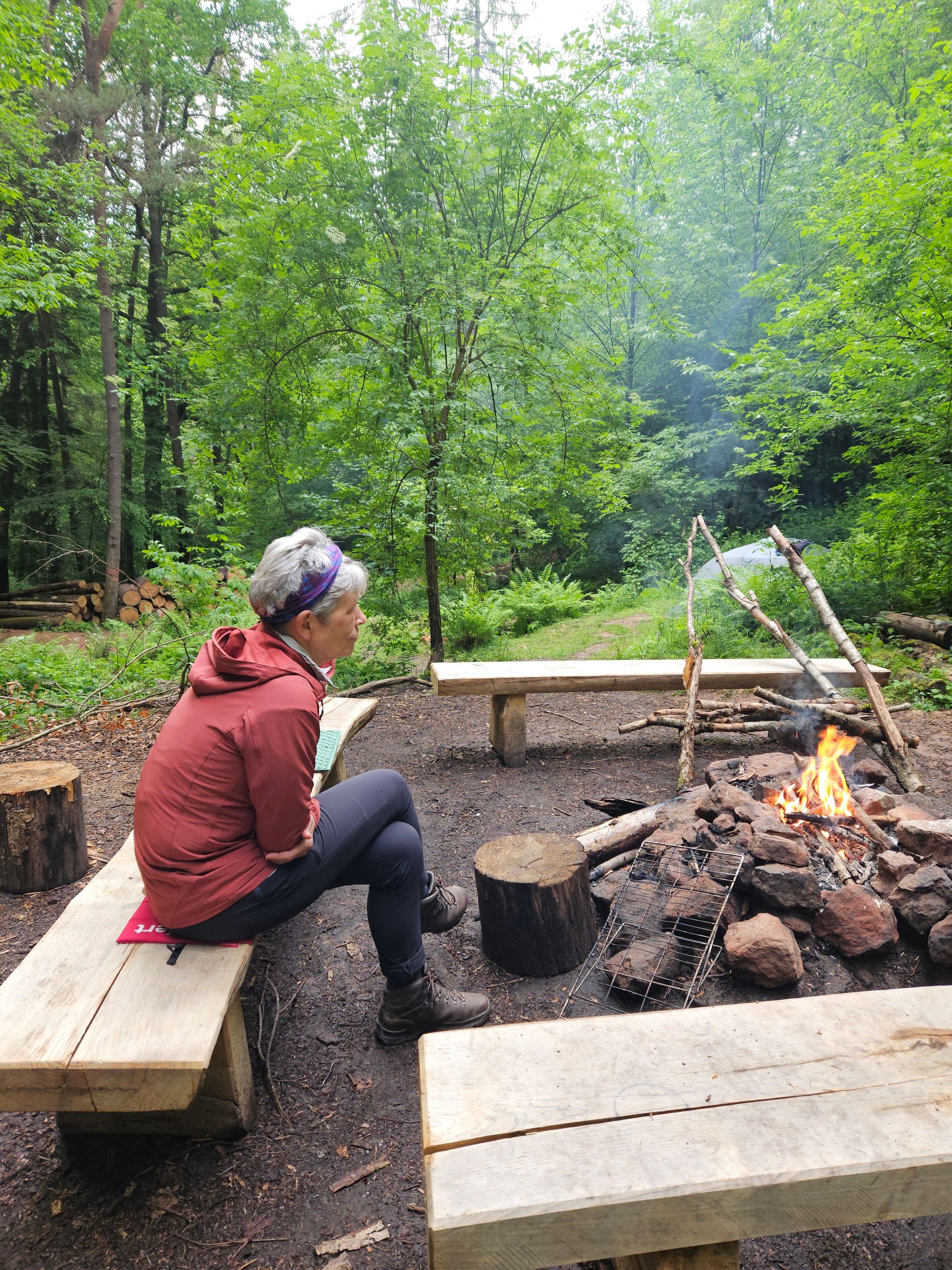 Campfire in Camp Wernersberg