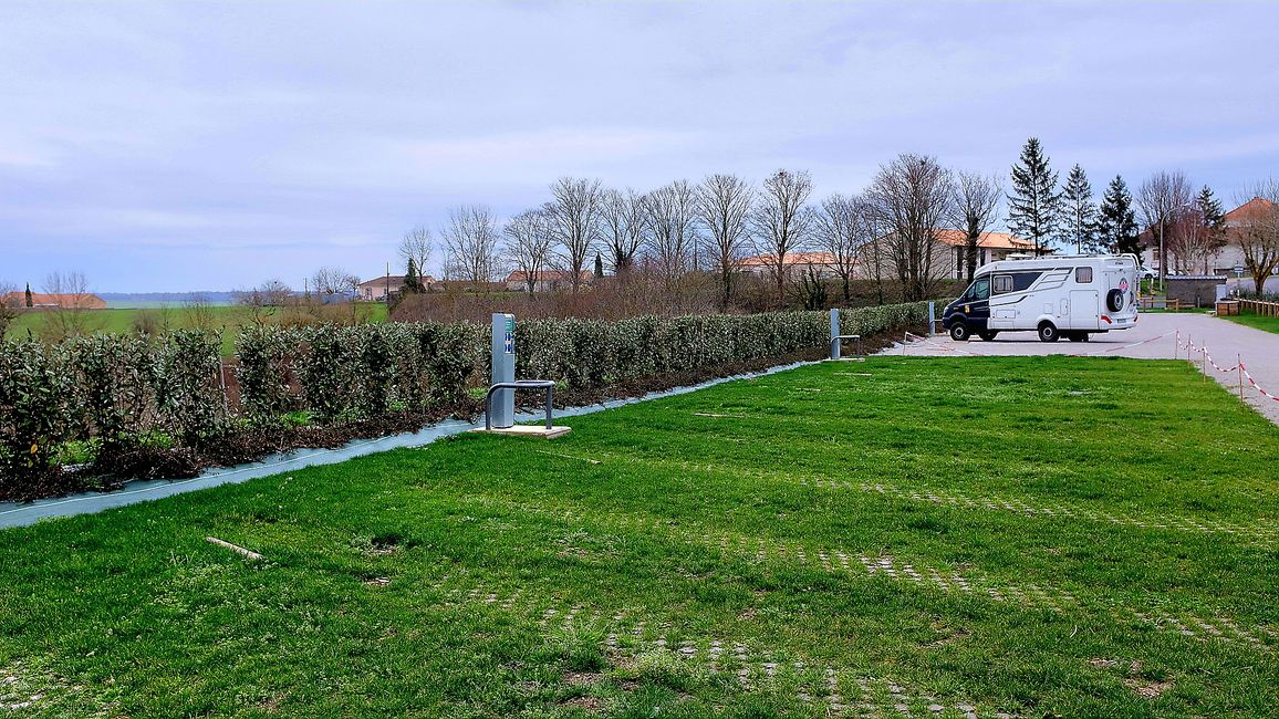 Unser Stellplatz mitten im Weinberg