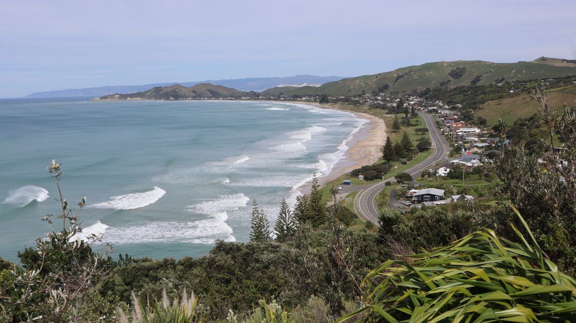 Blick auf Surfer Strand