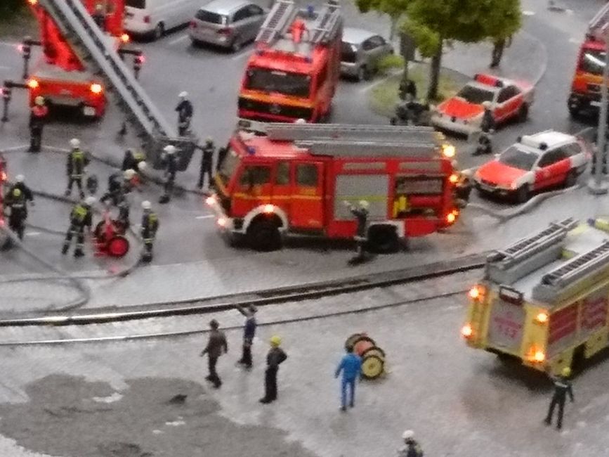 Miniature Museum. Of course the fire brigade is photographed.