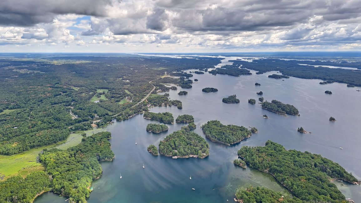 Sankt Lorenz Strom: Grenzfluss Kanada - USA 