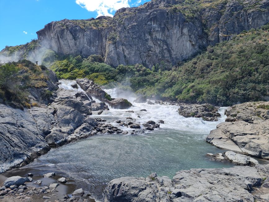 Tag 51 bis 53 chile chico und Puerto Ibanez mit seinen Wasserfällen