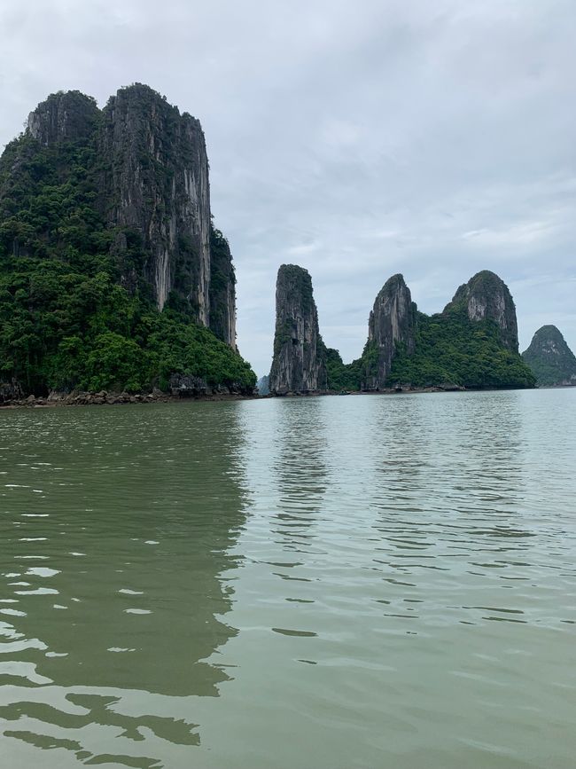 Rock formations in Halong Bay