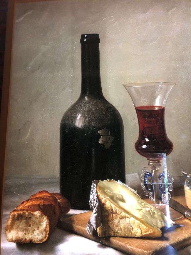 Wein, Käse und Brot