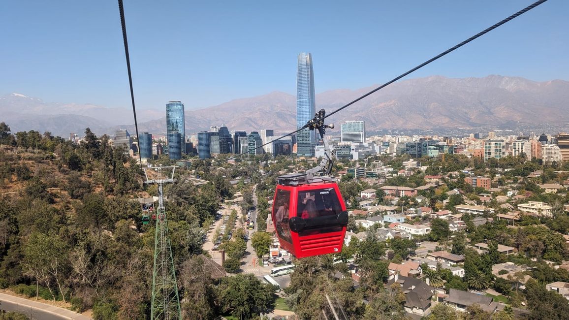 Llegada a Santiago de Chile