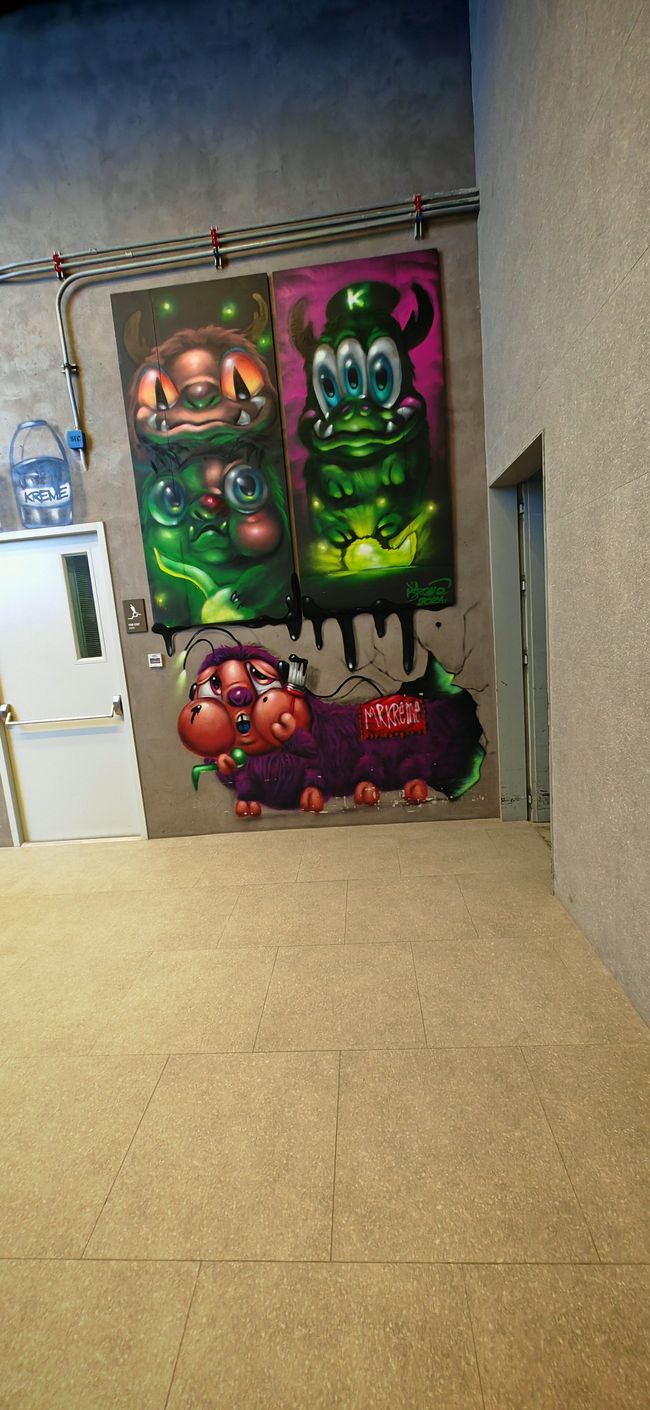 Street art in der Mall