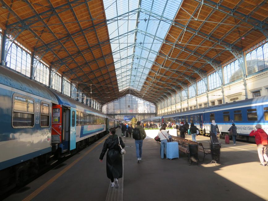 Ankunft in Budapest