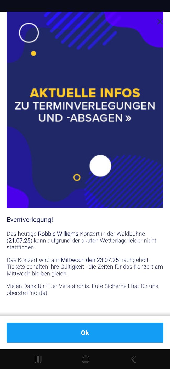 2025 - Juli - Berlin - Leider kein Robbie Williams Konzert