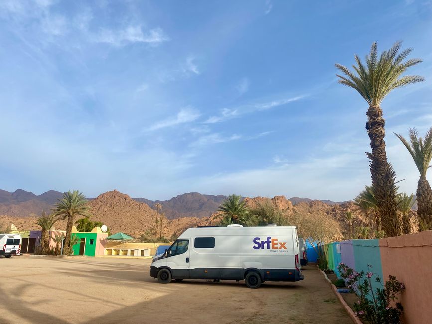 Nach dem Stress mit der "Strassensperre" ein ruhiger Platz auf dem Camping Municipal