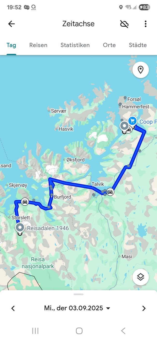 Norwegen-Nordkapp 1-17.September 2025
3.September