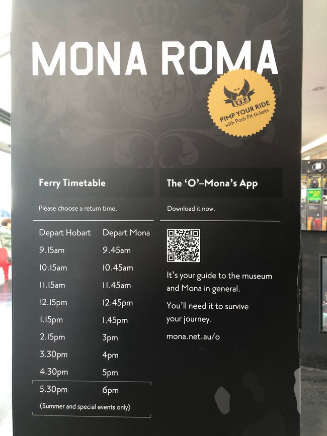 Mit der MONA ROMA zum Museum ...