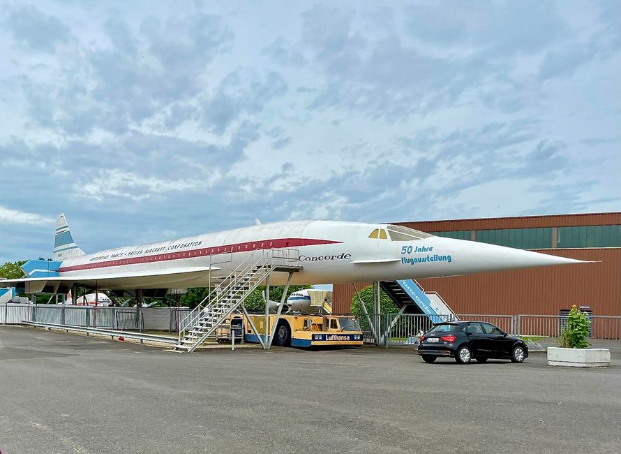A Concorde now houses the exhibition café.