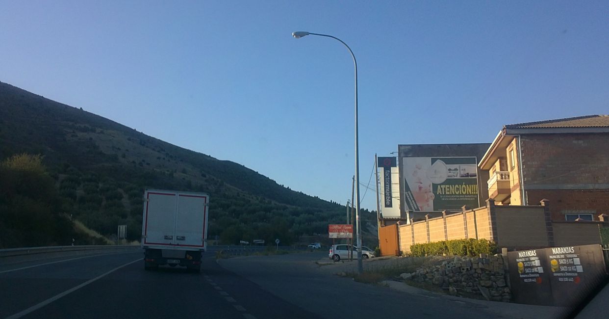 Fotos von meinem Auto aus Puerto Lope (Moclín, Granada) (August 2021)