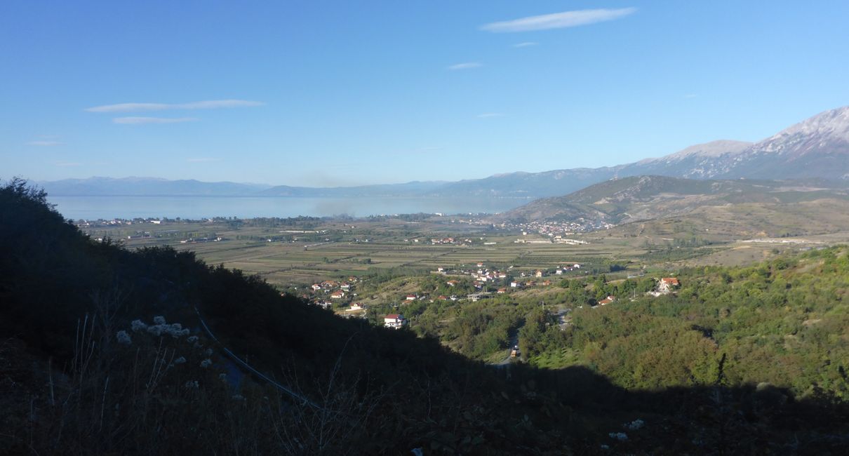 1. Blick auf den Ohrid-See 