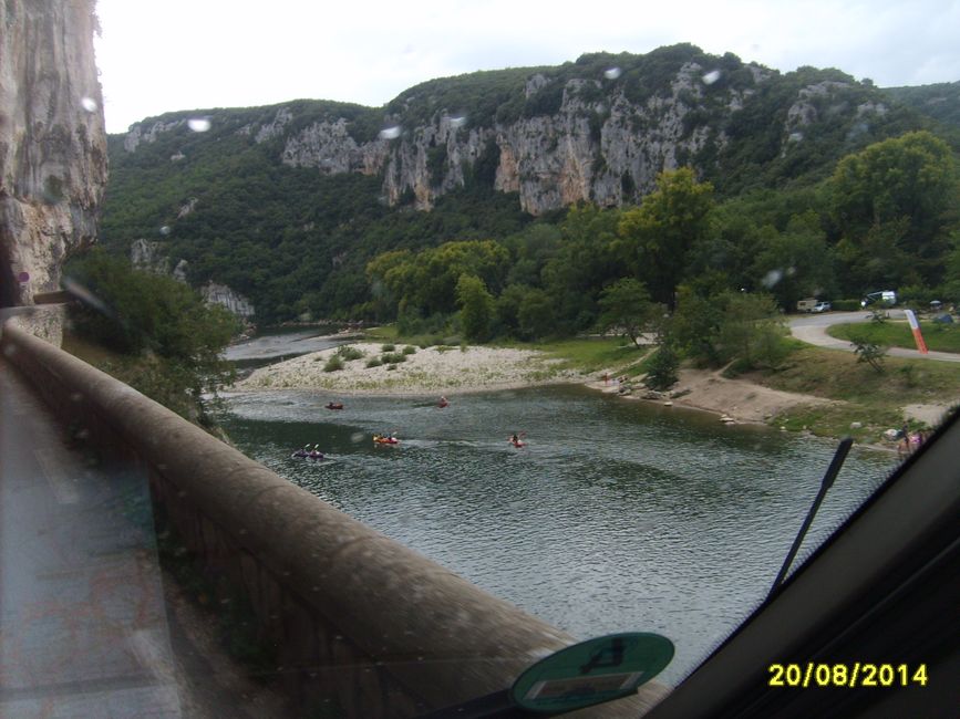 Wohnmobiltour 2014: Ardèche-Schlucht