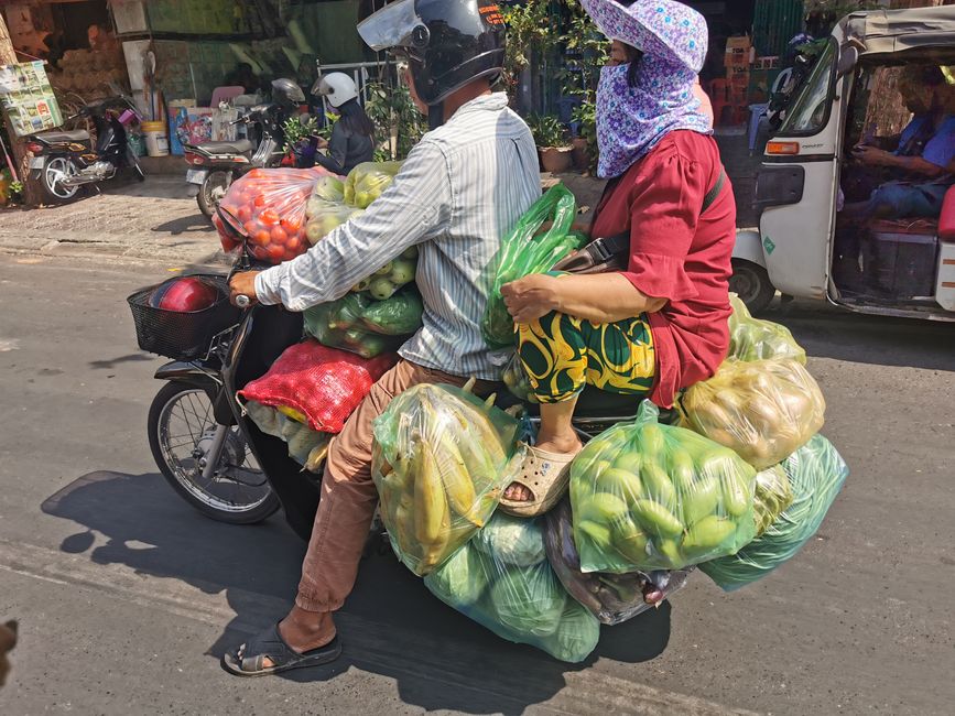 ... anche con il motorino si sfrutta bene il carico ...