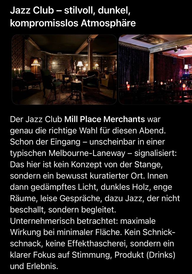 Jazz club, hidden in one of those narrow Melbourne laneways