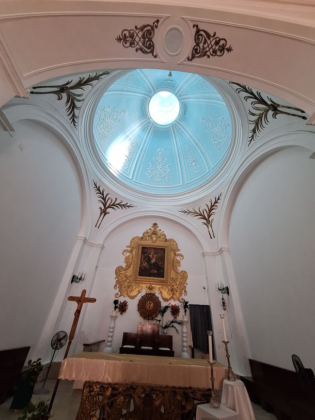 Altar with sky ceiling