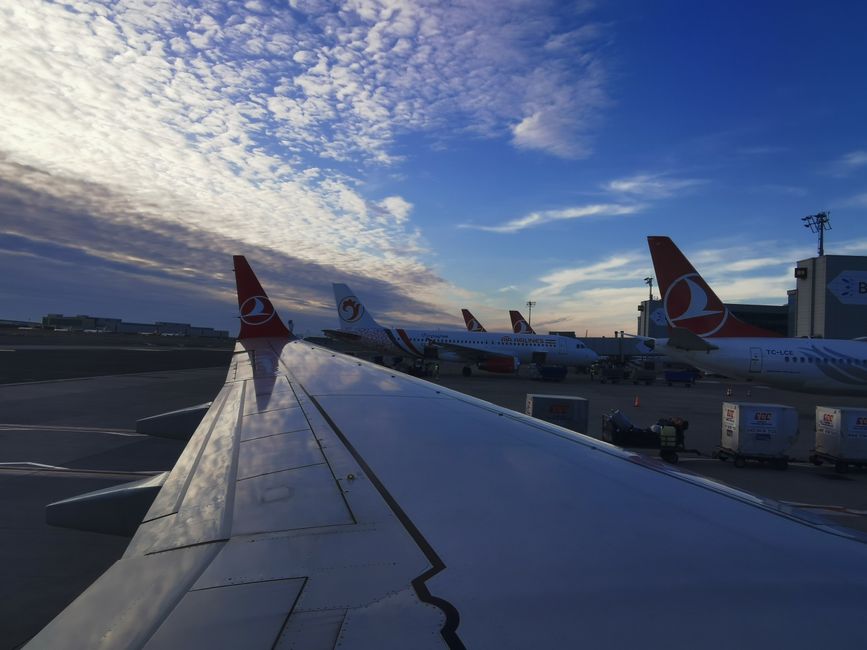 ... und noch einmal ein letzter Start im Flieger ...