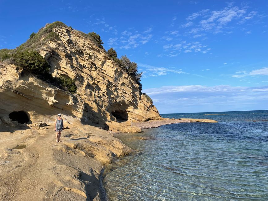 Das Kap am Ende des Mounda Beach 