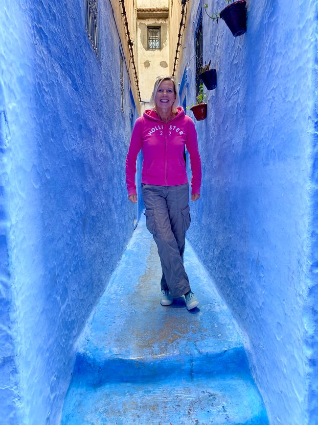 Die blaue Stadt #2 (mit Farbklecks)