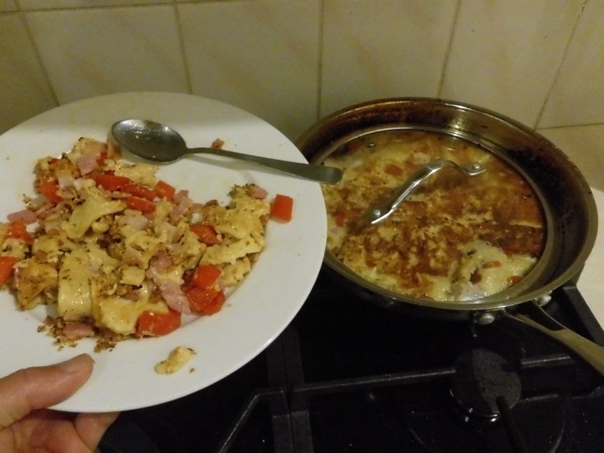 Ich mache mir Pfannekuchen