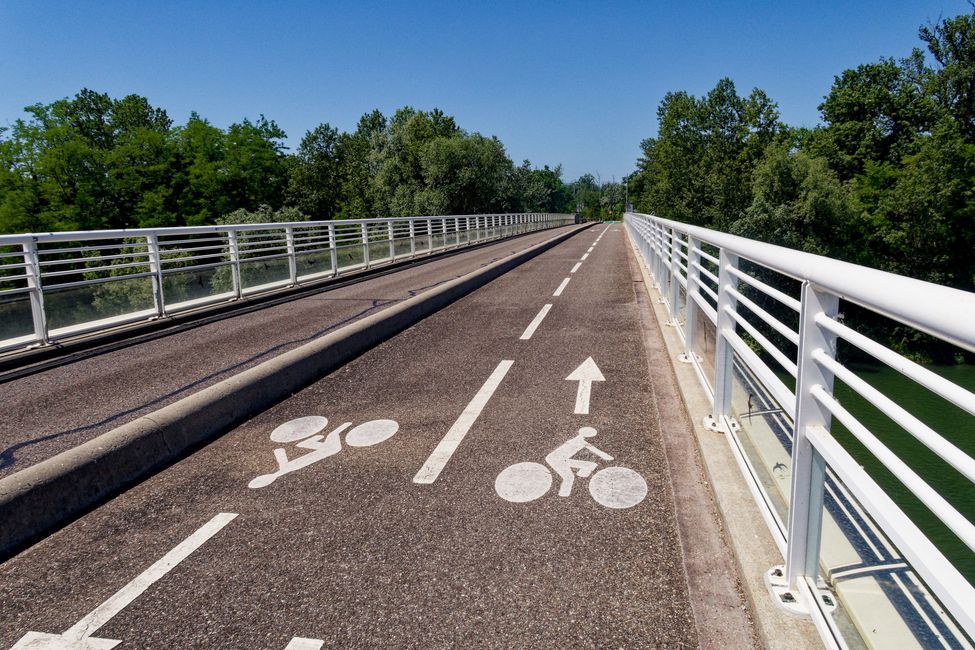 Lungo il Reno in bicicletta