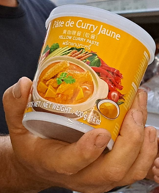Geliebte gelbe Curry-Paste
