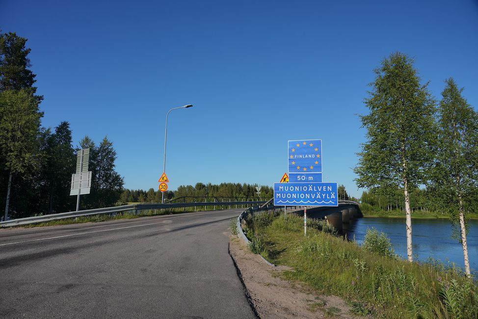 Grenzübertritt nach Finnland