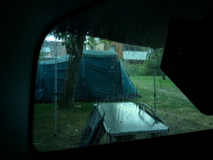 In the evening, there was a proper thunderstorm!