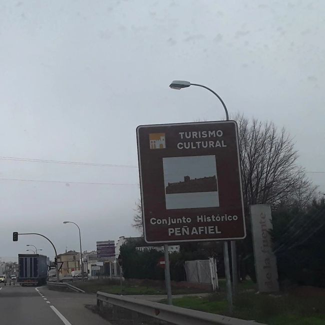Fotos von meinem Auto aus Peñafiel (Valladolid) (Dezember 2019)