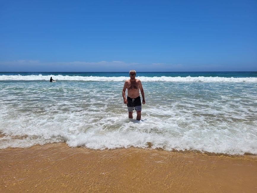 海水非常冷!!!