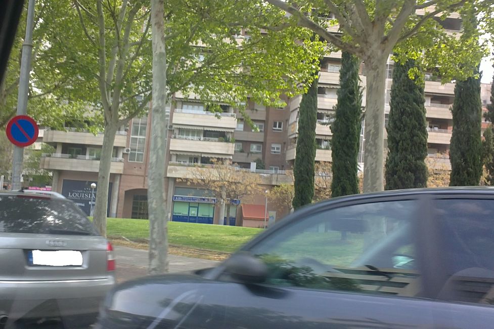 Foto dalla mia auto a Lleida (Catalogna, Spagna) (aprile 2019)