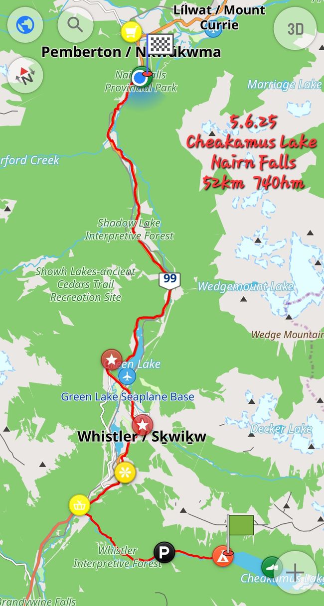 5.6.25 Lac Cheakamus->Chutes Nairn