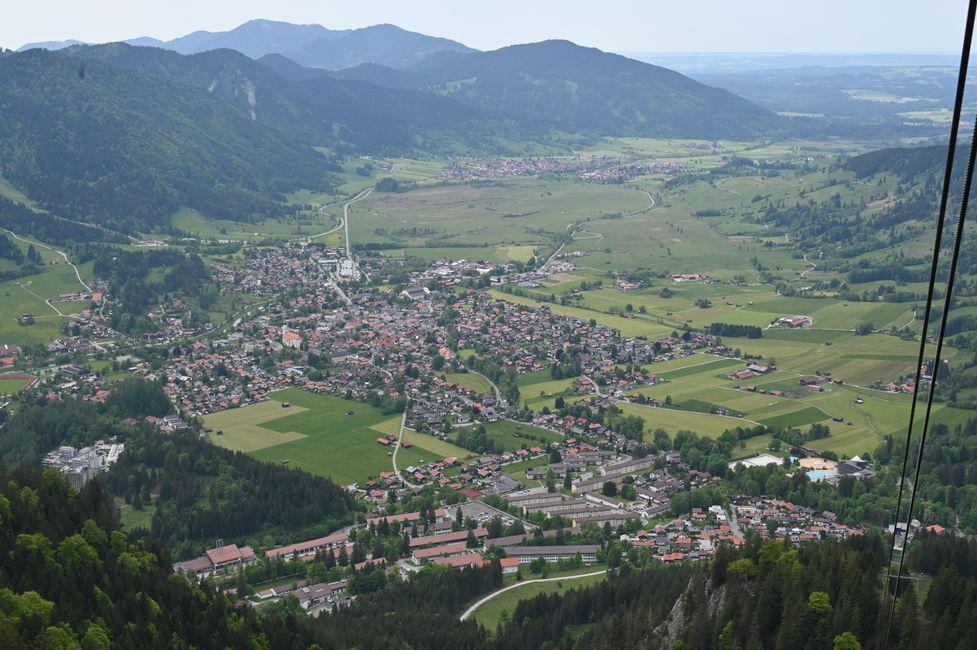 Blick auf Oberammergau