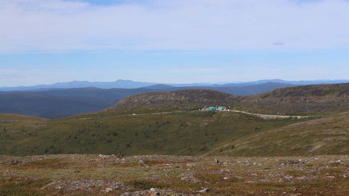 Blick auf den Grenzübergang von USA nach Kanada